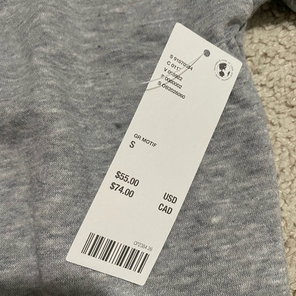 BDG Bliss Puff Sleeve Sweatshirt NWT Size S - Grey - Picture 8 of 8